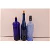 Image 3 : (5) Empty Glass Alcohol Bottles