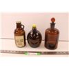 Image 1 : (3) Empty Glass Alcohol Bottles
