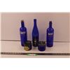 Image 1 : (3) Empty Glass Alcohol Bottles + (2) Empty Noxzema Skin Cream Containers