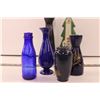 Image 2 : (6) Miscellenious Alcohol Bottles + Vases