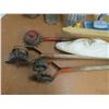 Image 2 : Vintage Yard Tools - Ironing Board - Crutches - Broom - Floor Sweeper