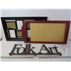 Image 1 : Photo Holder - Frame - Folk Art Sign