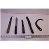 Image 1 : (4) Vintage Knifes + Misc