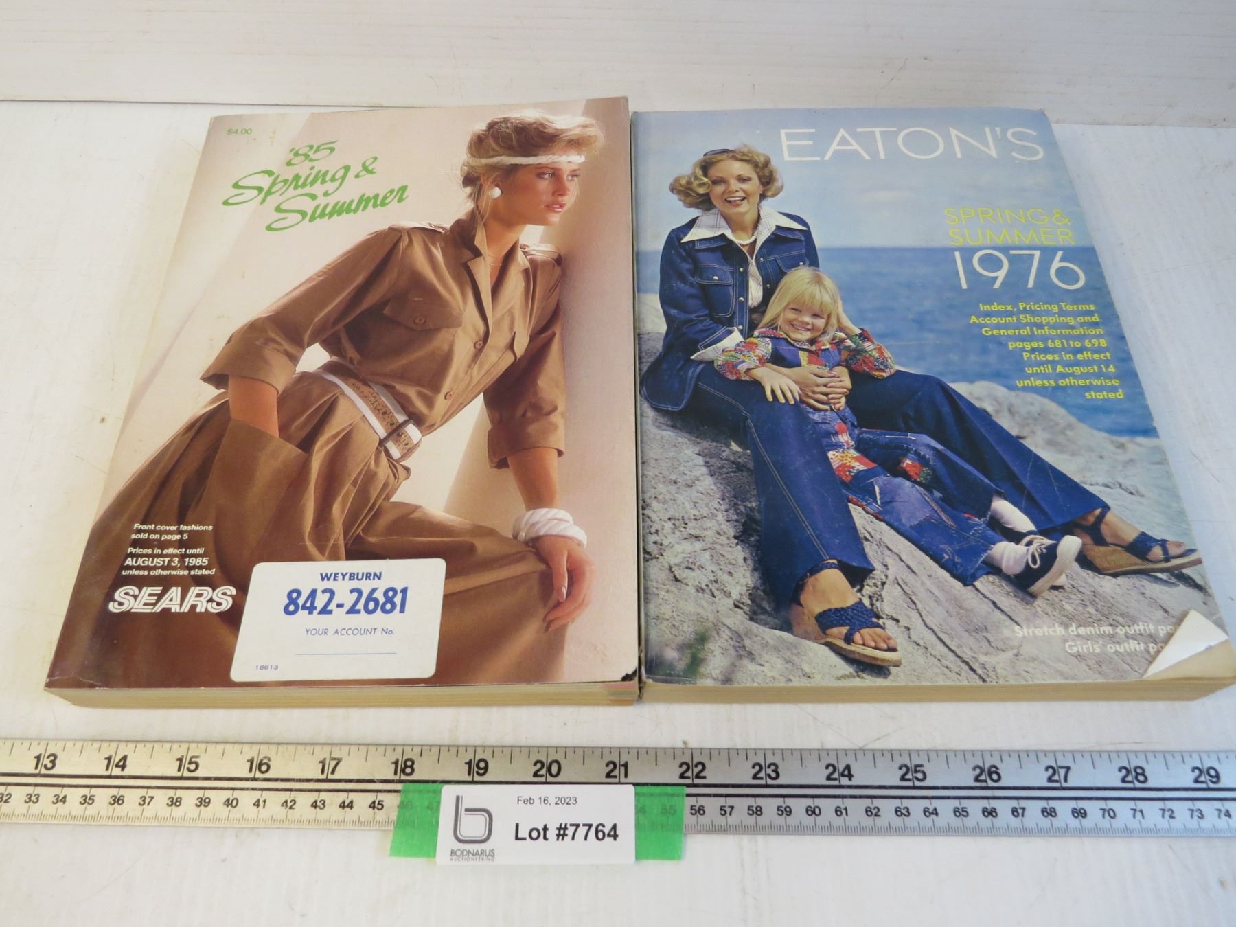 1976 Eatons Catalog 1985 Sears Catalog Bodnarus Auctioneering