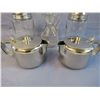 Image 2 : Vinager Glass - (2) Sugar Dispensers - (2) Resturant One Cup Tea Pots