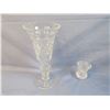 Image 3 : (2) Crystal Vases - Crystal Platter