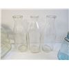 Image 2 : Vintage Milk Bottles - Sealer Jars - Candy Jar