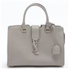 Saint Laurent Gray Leather Baby Cabas 2Way Bag 424868