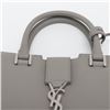 Image 7 : Saint Laurent Gray Leather Baby Cabas 2Way Bag 424868