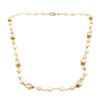 Chanel White Black Pearl Necklace