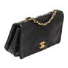Image 2 : Chanel Black Leather Mini Full Flap Shoulder Bag