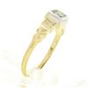 Image 7 : Antique 14k TT Gold 0.10 ctw Old Mine Cut Diamond Solitaire Petite Promise Ring