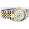 Image 3 : Rolex Mens Stainless Steel and Yellow Gold Silver Diamond 36mm Datejust Jubilee