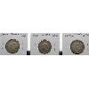 Image 2 : 3 CANADA SILVER 25 CENT COINS 1947 ML, 1948, 1949