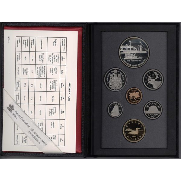 1991 CANADA PROOF COIN SET