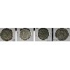 Image 2 : 4 MEXICO SILVER ONE PESO COINS:  1961 - 1964