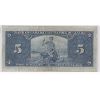 Image 2 : 1937 BANK OF CANADA $5 BANK NOTE