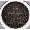 Image 1 : 1890 NEWFOUNDLAND SILVER 10 CENT COIN