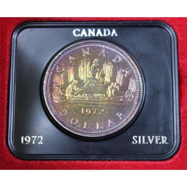 1972 CANADA VOYAGEUR PROOF SILVER DOLLAR COIN