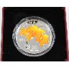 Image 1 : 2012 MAPLE LEAF CRYSTAL RAINDROP 20 DOLLAR SILVER COIN