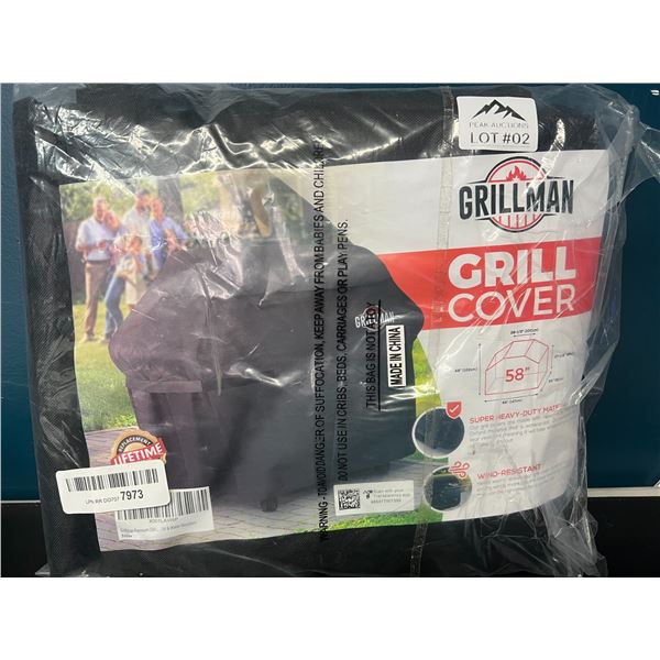 Lot of 1 Grillman Grill Cover for BBQ's - 58inch