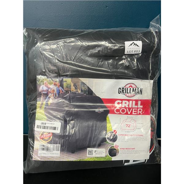 Lot of 1 Grillman Grill Cover for BBQ's - 72 inch