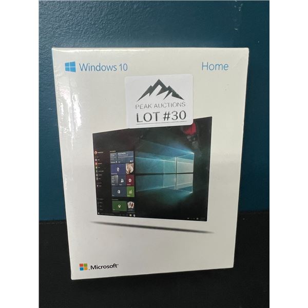 Lot of 1 Windows 10 Home Install/Download Software