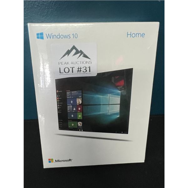 Lot of 1 Windows 10 Home Install/Download Software
