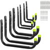 Image 1 : Lot of 2 Heavy-Duty Garage Hook Sets - 8 Hooks Per Box