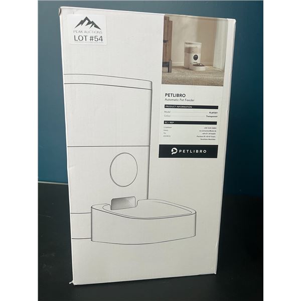 Lot of 1 Petlibro Automatic Pet Feeder