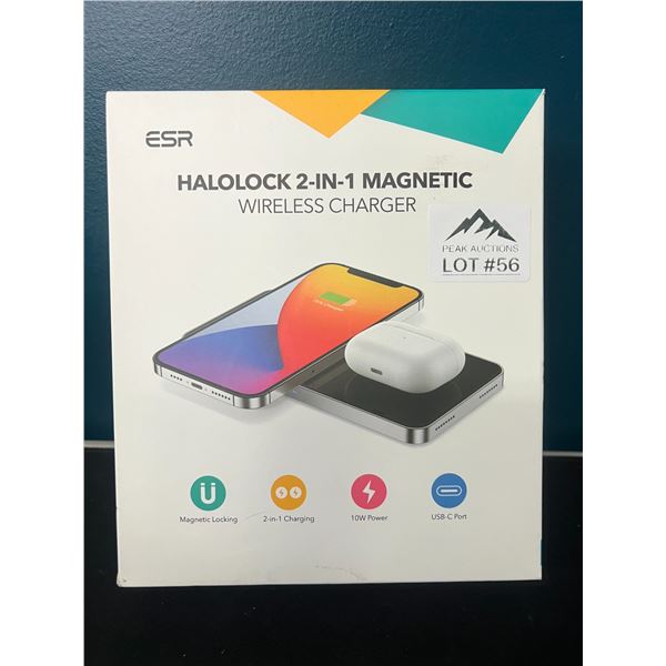 Lot of 1 Halolock 2-in-1 Magnetic Wireless Charger