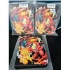 Image 1 : Lot of 3 Pokemon Leather 4-Pocket Premium Card Binders