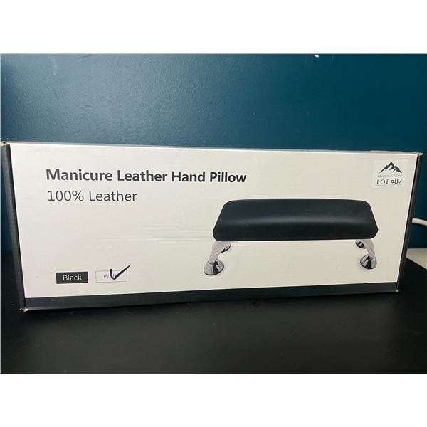 Lot of 1 Leather Manicure Hand Pillow