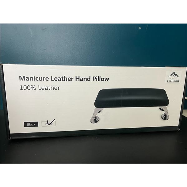 Lot of 1 Leather Manicure Hand Pillow