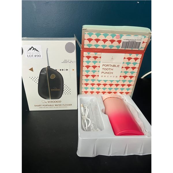 Lot of 2 Portable Electric Water Flossers for Teeth