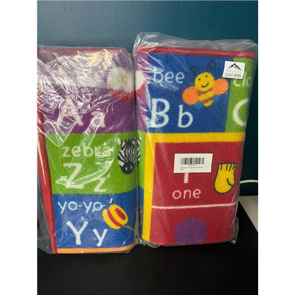 Lot of 2 Alphabetical Rugs/Carpets for Kids