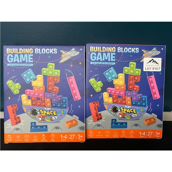 Lot of 2 Building Blocks Games