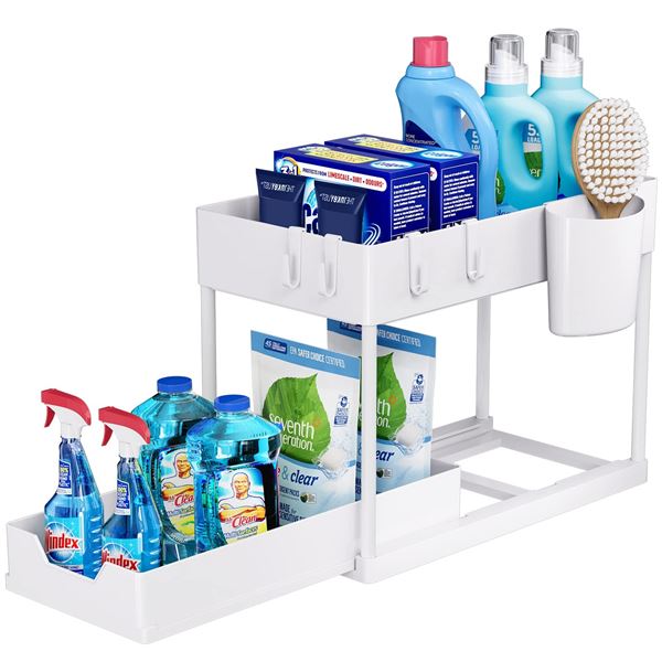 Lot of 1 Under The Sink Organizer - White