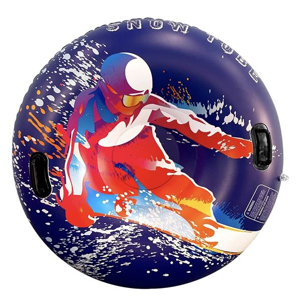 Lot of 2 Inflatable Outdoor Snow Tubes - Large 47 inch size