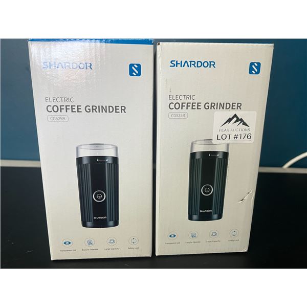 Lot of 2 Shardor Electric Coffee Grinders