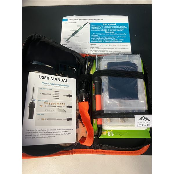 Lot of 1 Soldering Iron Tool Kit
