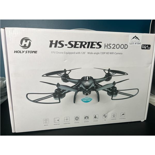 Lot of 1 Holy Stone HS-Series HS200D FPV Drone w/ 720P HD WiFi Camera