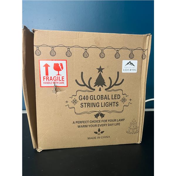 Lot of 1 LED Globe String Light Set