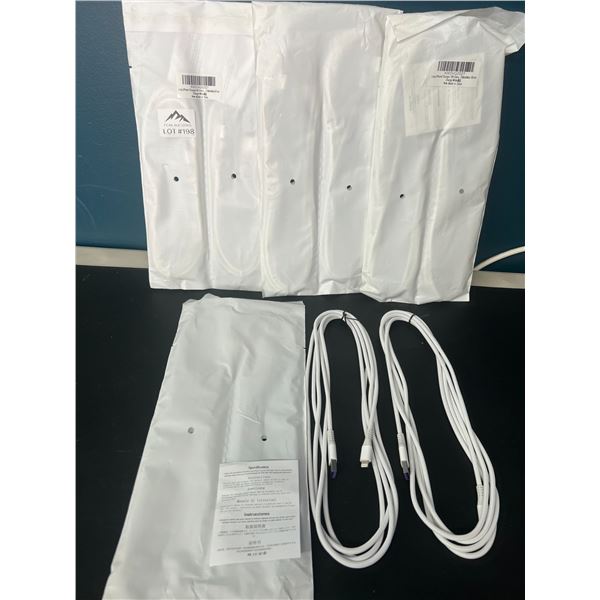 Lot of 4 Packs of 10FT Long iPhone/Lightning Charging Cords (2per pack - 8 total)