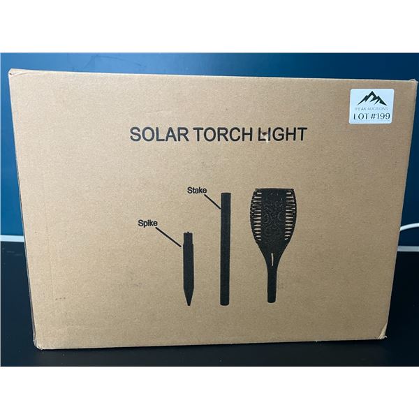 Lot of Solar Torch Lights w/ Flickering Flame for Lawn/Garden (8 PACK)