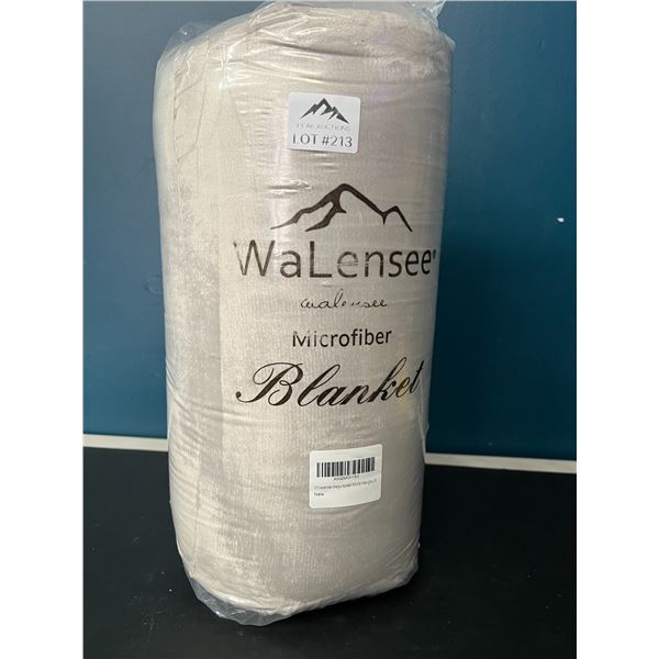 Lot of 1 King Size Sherpa Plush Blanket - Large 90x108inch Size - Grey