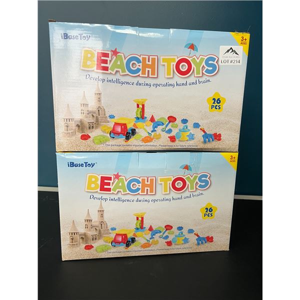 Lot of 2 Beach Toys Play Sets - 26PCS each