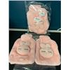 Image 1 : Lot of 2 Augot 2PCS Hot Water Bottles (900mL) w/ Pink Plush Covers (4pcs total)