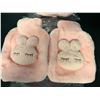 Image 2 : Lot of 2 Augot 2PCS Hot Water Bottles (900mL) w/ Pink Plush Covers (4pcs total)