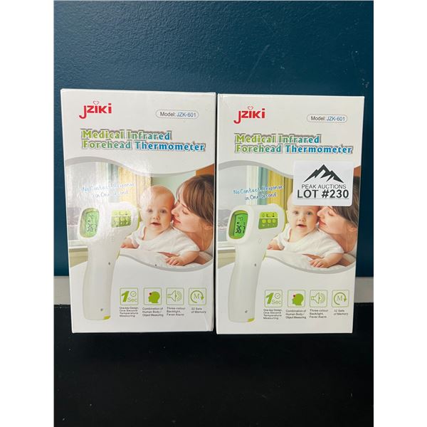 Lot of 2 Infrared Non-Contact Forehead Thermometers